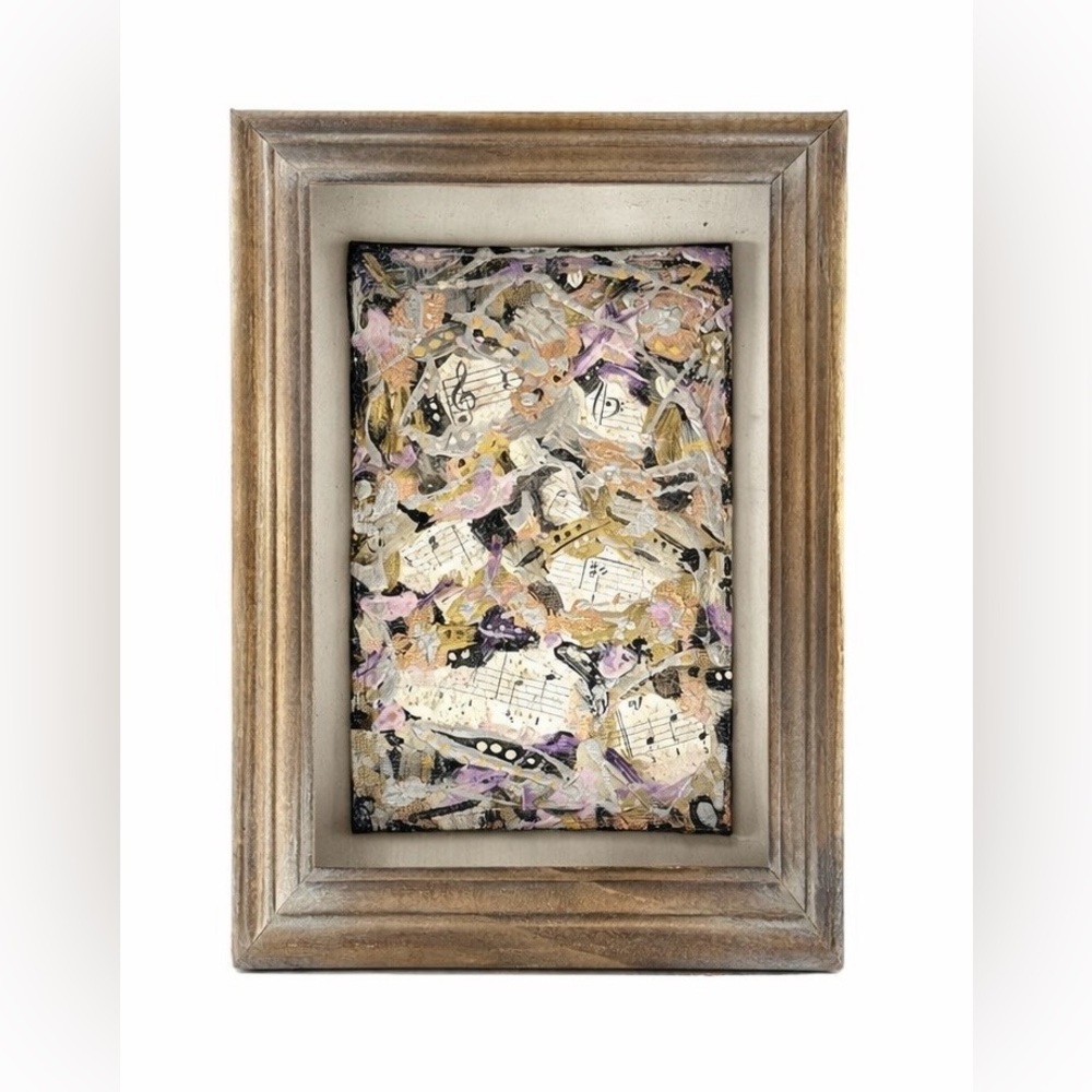 G. Rappaport W. Framed Mixed Media Art – “A Song in My Art” 2022 - Picture 2 of 8
